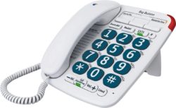 BT - Big Button 200 - Corded Desk Telephone - Single